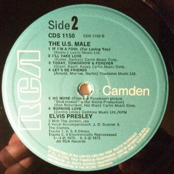Elvis Presley : The U.S. Male (LP, Comp)