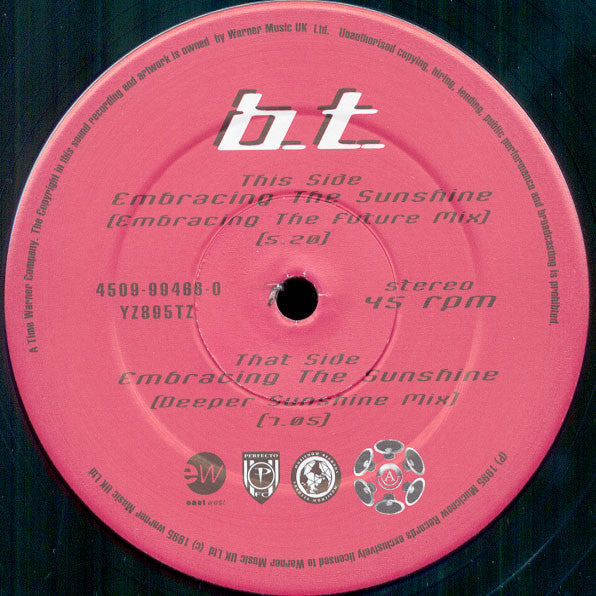 BT : Embracing The Sunshine (12", Single)