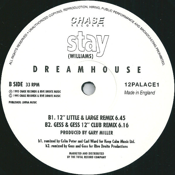 Dreamhouse (11) : Stay (12", Maxi)