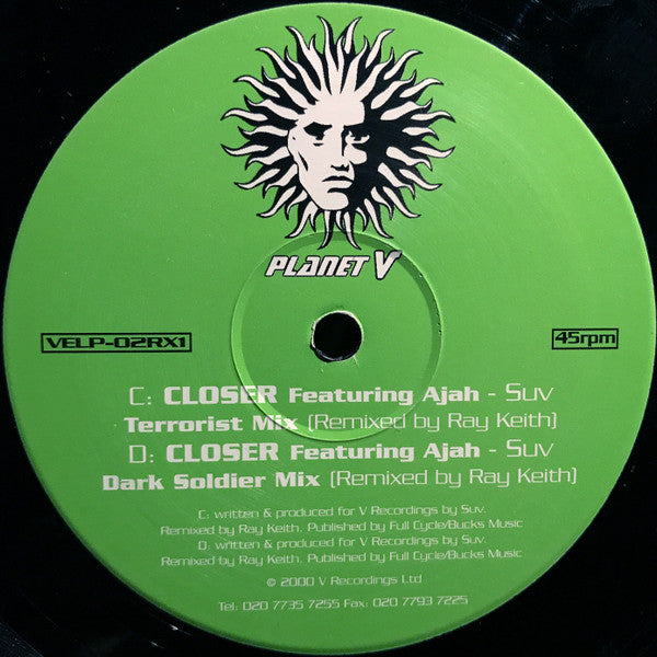 DJ Die / Suv : Planet V (The Remixes - Part One) (2x12")