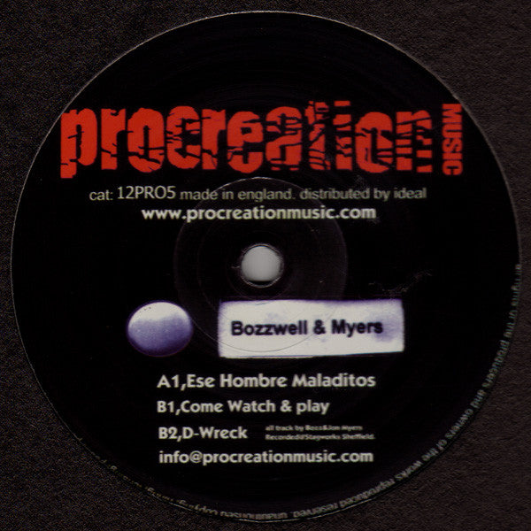 Bozzwell & Myers : Ese Hombre Maladitos (12")