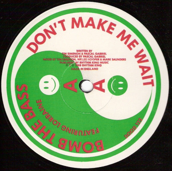 Bomb The Bass Featuring Merlin / Lorraine McIntosh : Megablast (Hip Hop On Precinct 13) / Don't Make Me Wait (12", Red)