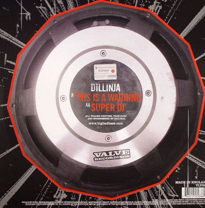 Dillinja : This Is A Warning / Super DJ (12")