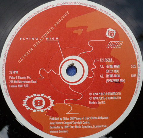 Captain Hollywood Project : Flying High (12")