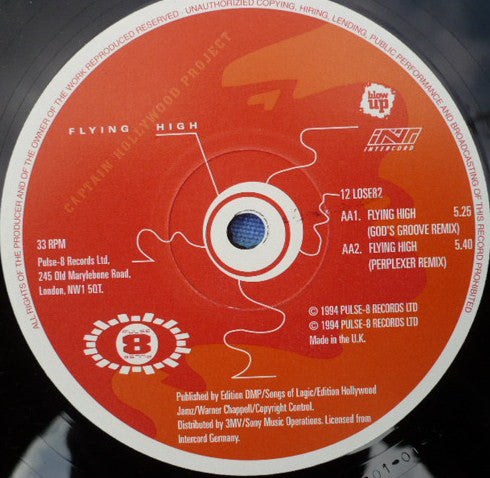 Captain Hollywood Project : Flying High (12")