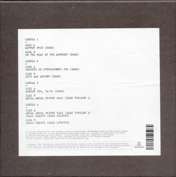 David Bowie : Spying Through A Keyhole (Demos And Unreleased Songs) (4x7", Mono + Box)