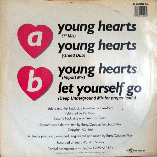 Control Featuring Maria Panchoo : Young Hearts (12")