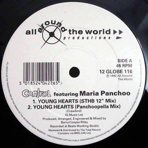 Control Featuring Maria Panchoo : Young Hearts (12")