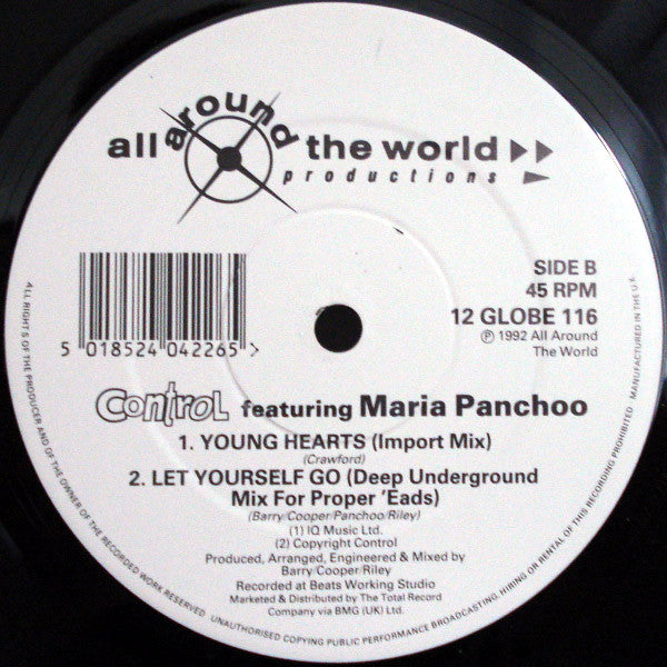 Control Featuring Maria Panchoo : Young Hearts (12")