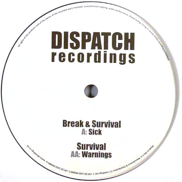 Break & Survival (3) / Survival (3) : Sick / Warnings (12")