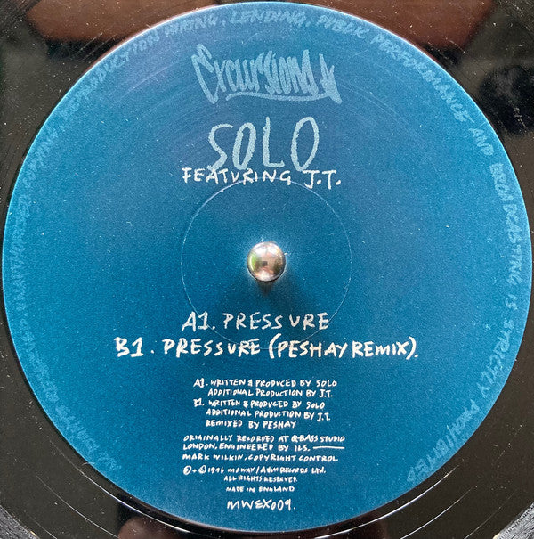 DJ Solo Featuring J.T. (4) : Pressure (12")