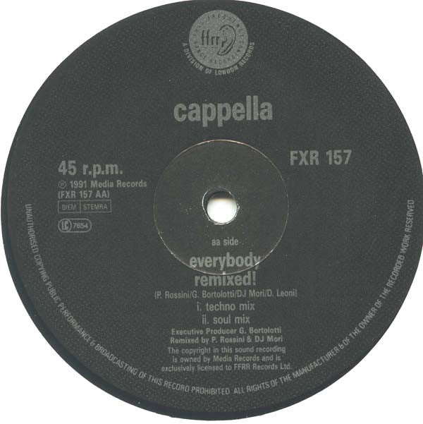 Club House vs. Cappella : Deep In My Heart - The Romany Remixes / Everybody Remixed! (12")