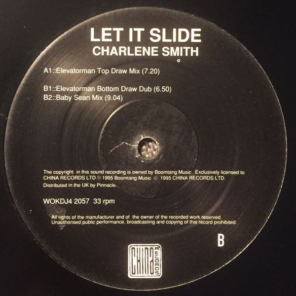 Charlene Smith : Let It Slide (12", Promo)