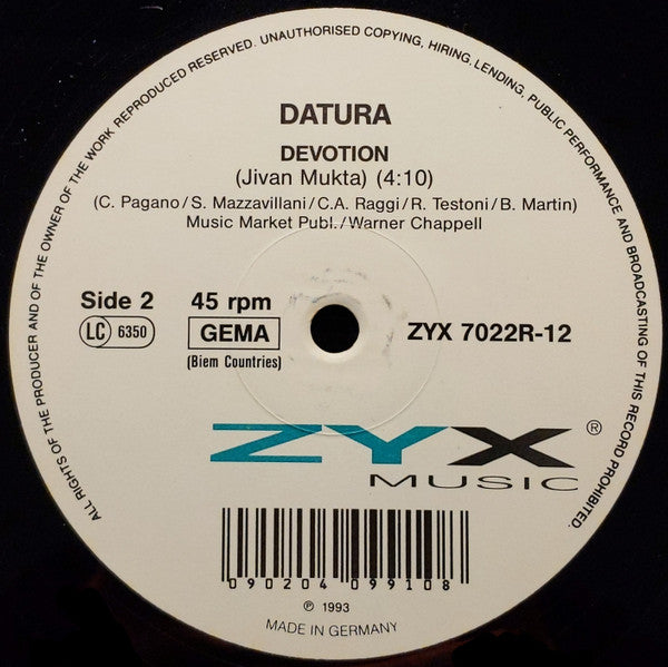 Datura : Devotion (12")