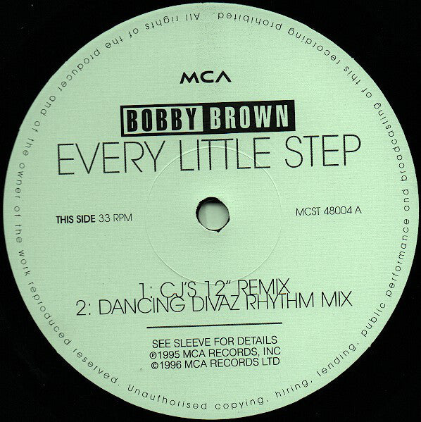 Bobby Brown : Every Little Step (12")