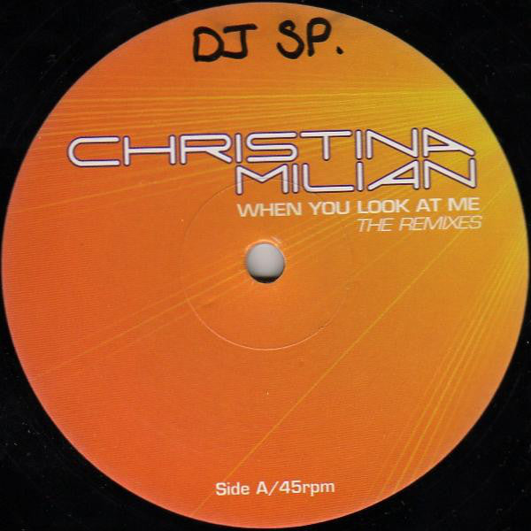 Christina Milian : When You Look At Me (The Remixes) (12", Promo)