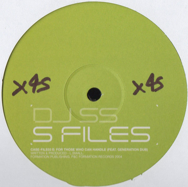DJ SS : S Files (Case File 3) (12")