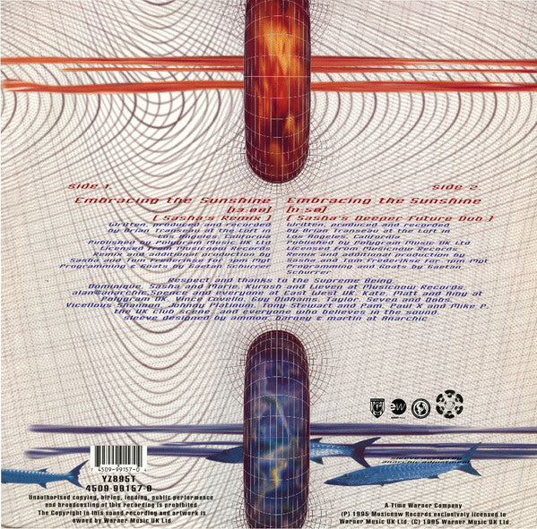 BT : Embracing The Sunshine (Sasha Remix) (12", Single)