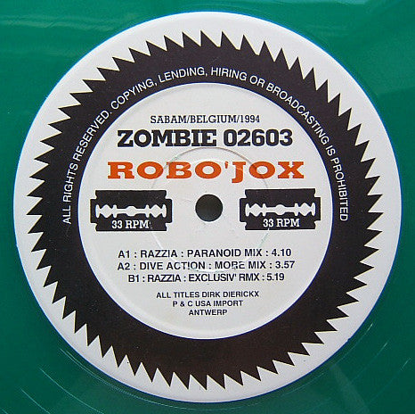 DJ Robo'jox : Razzia (12", Gre)