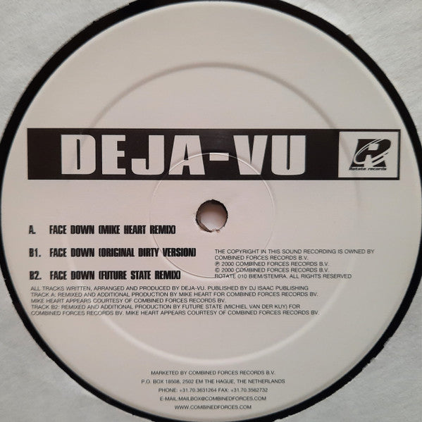 Deja-Vu : Face Down (12")
