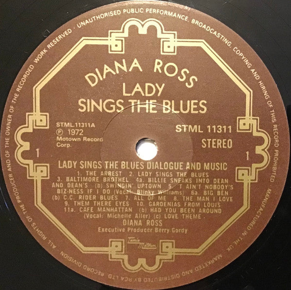 Diana Ross : Lady Sings The Blues (Original Motion Picture Soundtrack) (2xLP, Album)