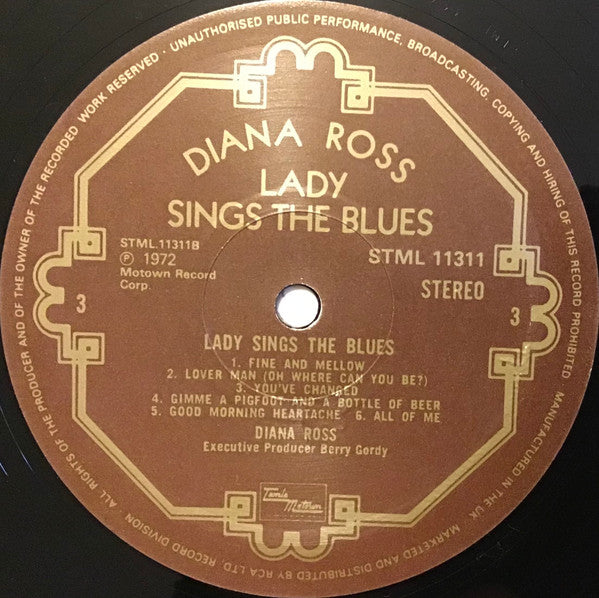 Diana Ross : Lady Sings The Blues (Original Motion Picture Soundtrack) (2xLP, Album)