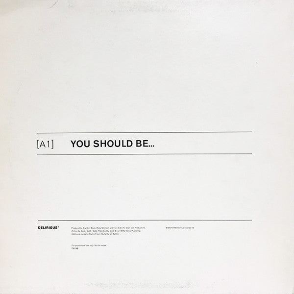 Blockster : You Should Be... (12", S/Sided, Promo)