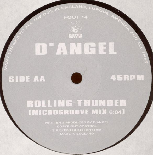 Dave Angel : Rolling Thunder (12")
