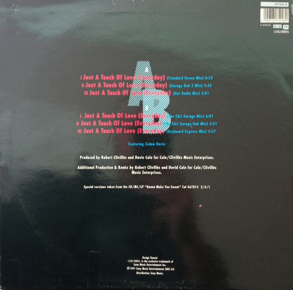 C + C Music Factory : Just A Touch Of Love (Every Day) (12", Single)