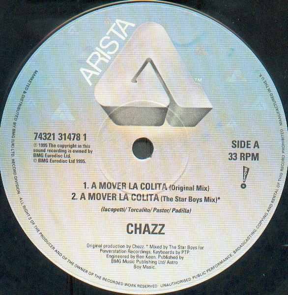 Chazz (6) : A Mover La Colita (12")