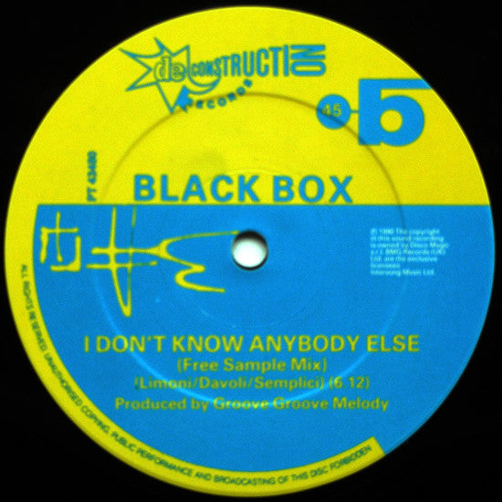 Black Box : I Don't Know Anybody Else (12")