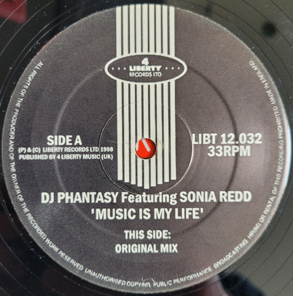 DJ Phantasy Featuring Sonia Redd : Music Is My Life (12")