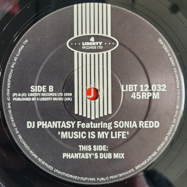 DJ Phantasy Featuring Sonia Redd : Music Is My Life (12")