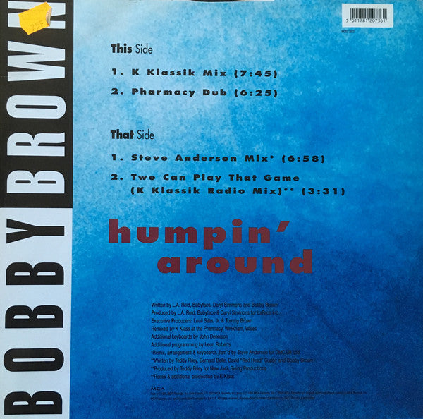 Bobby Brown : Humpin' Around (The K Klass Mixes) (12", Single)
