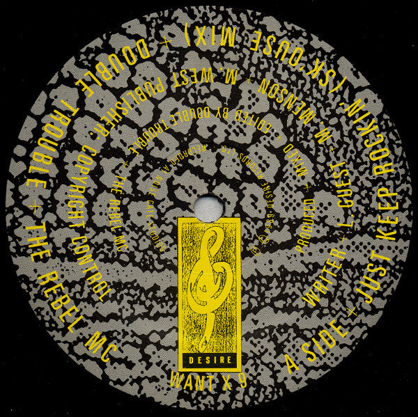 Double Trouble & Rebel MC : Just Keep Rockin' (12", Single)