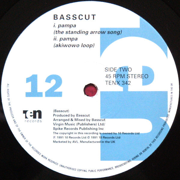 Basscut : Say You Love Me (12", Single)