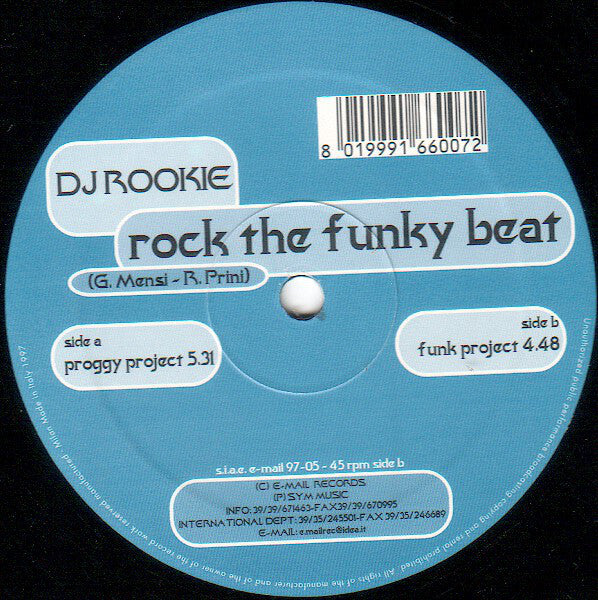 DJ Rookie : Rock The Funky Beat (12")