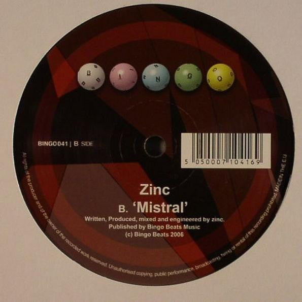 DJ Zinc : Steppin Stones (Zinc And Friction Remix) / Mistral (12")