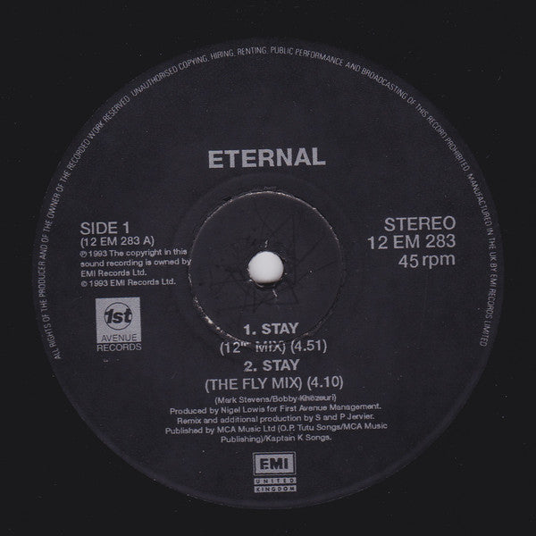 Eternal (2) : Stay (12", Single)