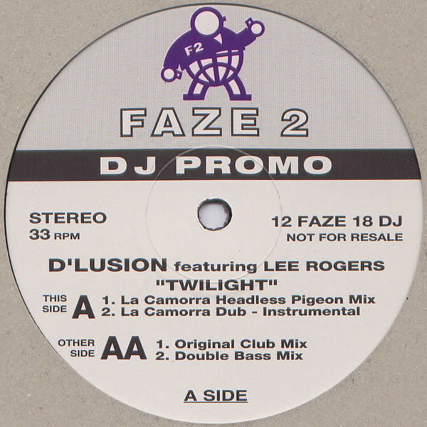 D'lusion Featuring Lee Rogers (2) : Twilight (12", Promo)