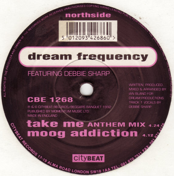 Dream Frequency Featuring Debbie Sharp : Take Me (12")