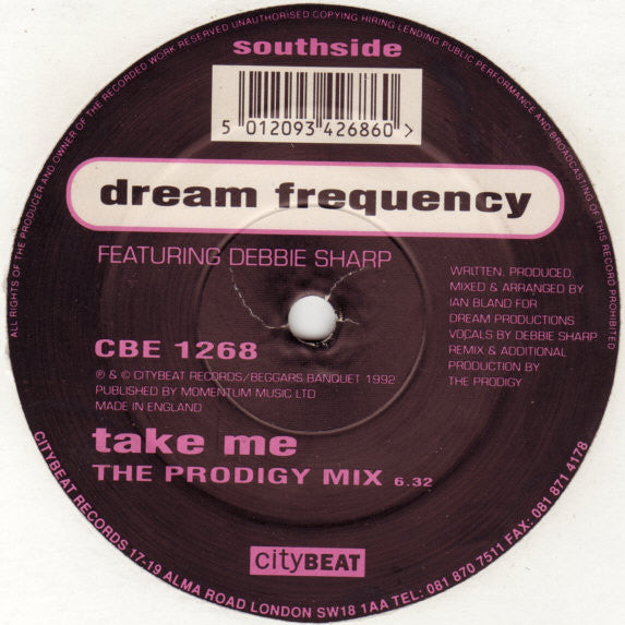 Dream Frequency Featuring Debbie Sharp : Take Me (12")