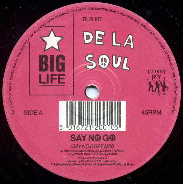 De La Soul : Say No Go (12", Single)