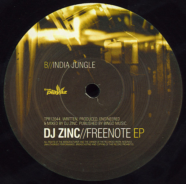 DJ Zinc : Freenote EP (2x12", EP)