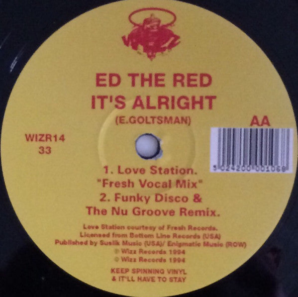 Ed The Red : It's Alright (12")