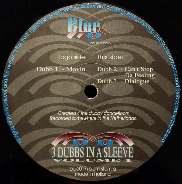 3 Dubbs In A Sleeve : Volume 1 (12")