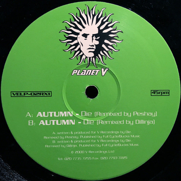 DJ Die / Suv : Planet V (The Remixes - Part One) (2x12")