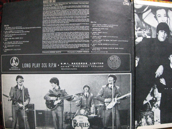The Beatles : Beatles For Sale (LP, Album, Mono, Gat)