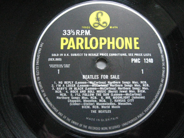 The Beatles : Beatles For Sale (LP, Album, Mono, Gat)