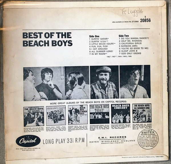 The Beach Boys : Best Of The Beach Boys (LP, Comp, Mono)